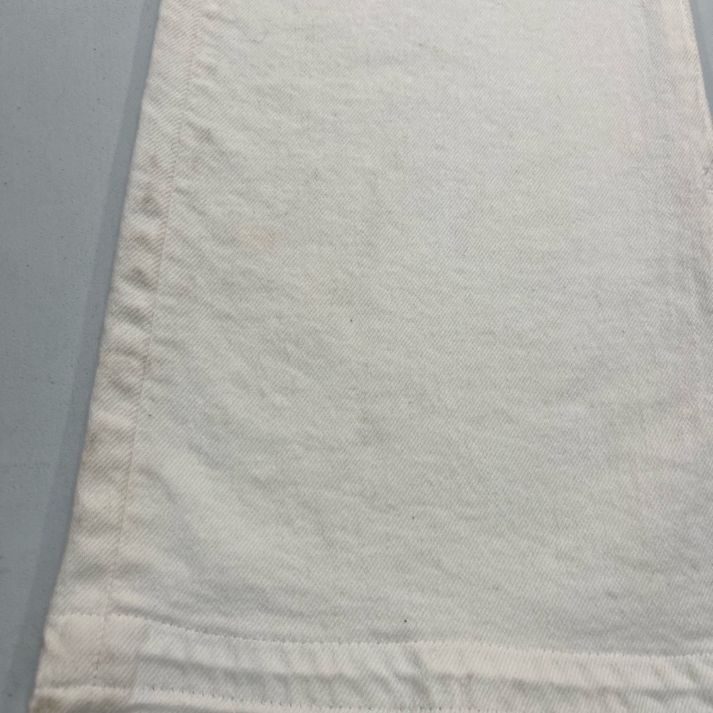 New Trave Faye Off White Jeans Size 28 Raw Hem Split Seam 5 Pocket NWOT - Picture 6 of 11